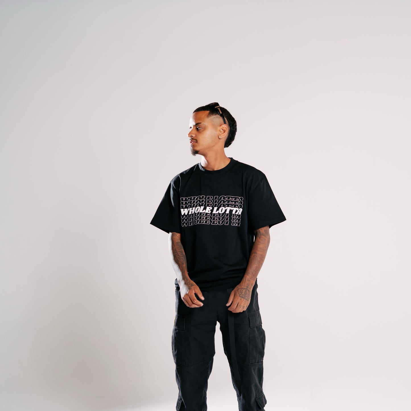 Black Heavyweight - Stacked Tee